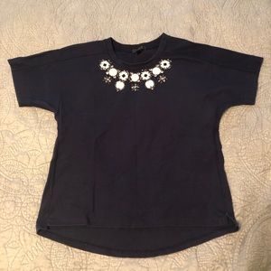 J. Crew necklace sweatshirt t-shirt